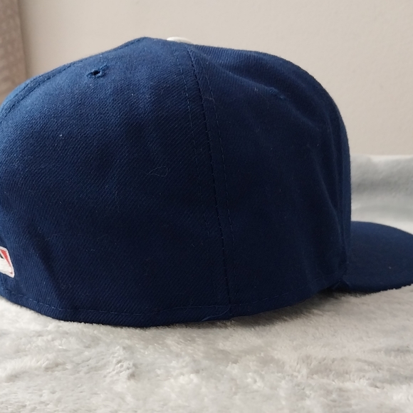 New Era Los Angeles Dodgers 59Fifty Fitted Cap Size: 7 5/8 Color: Royal Blue - Picture 5 of 8